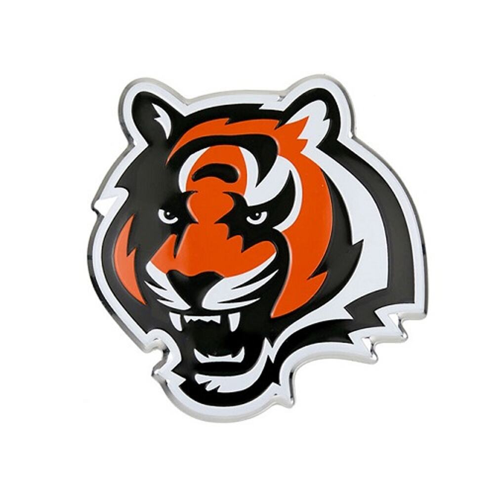 Emblem Car NFL Bengals Decal Sticker Rear Badge Auto Cincinnati Trunk Orange
